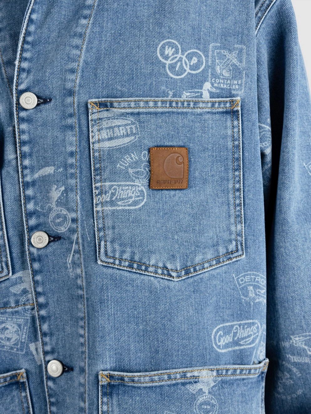 Carhartt WIP Stamp Jacket stamp print/blue