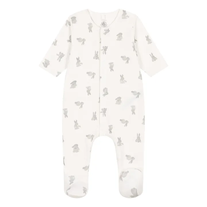 Petit Bateau Pyjama Marion Tubique Lapins | Blanc