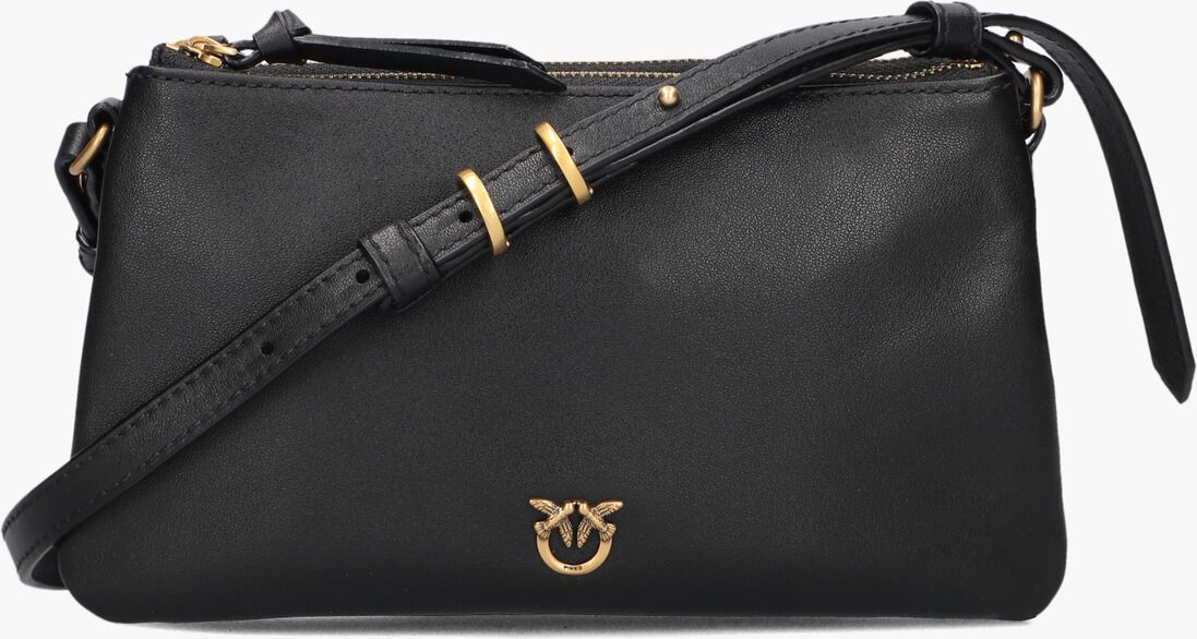 zwarte pinko schoudertas double mini