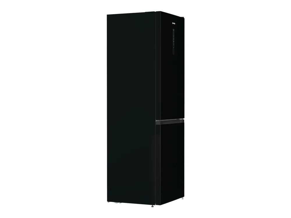 Gorenje NRK6192ABK4 - Køleskab/fryser - bund-fryser - bredde: 60 cm - dybde: 59.2 cm - højde: 185 cm - 300 liter - Klasse E - sort