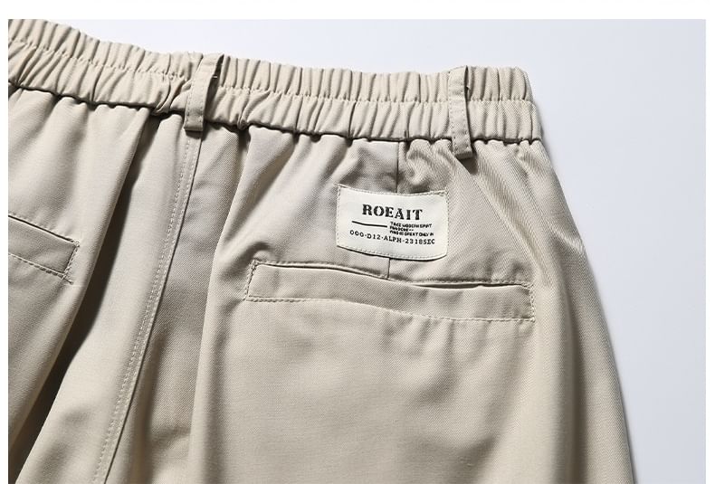 Shineon Studio - Hoge taille, effen, wijde shorts
