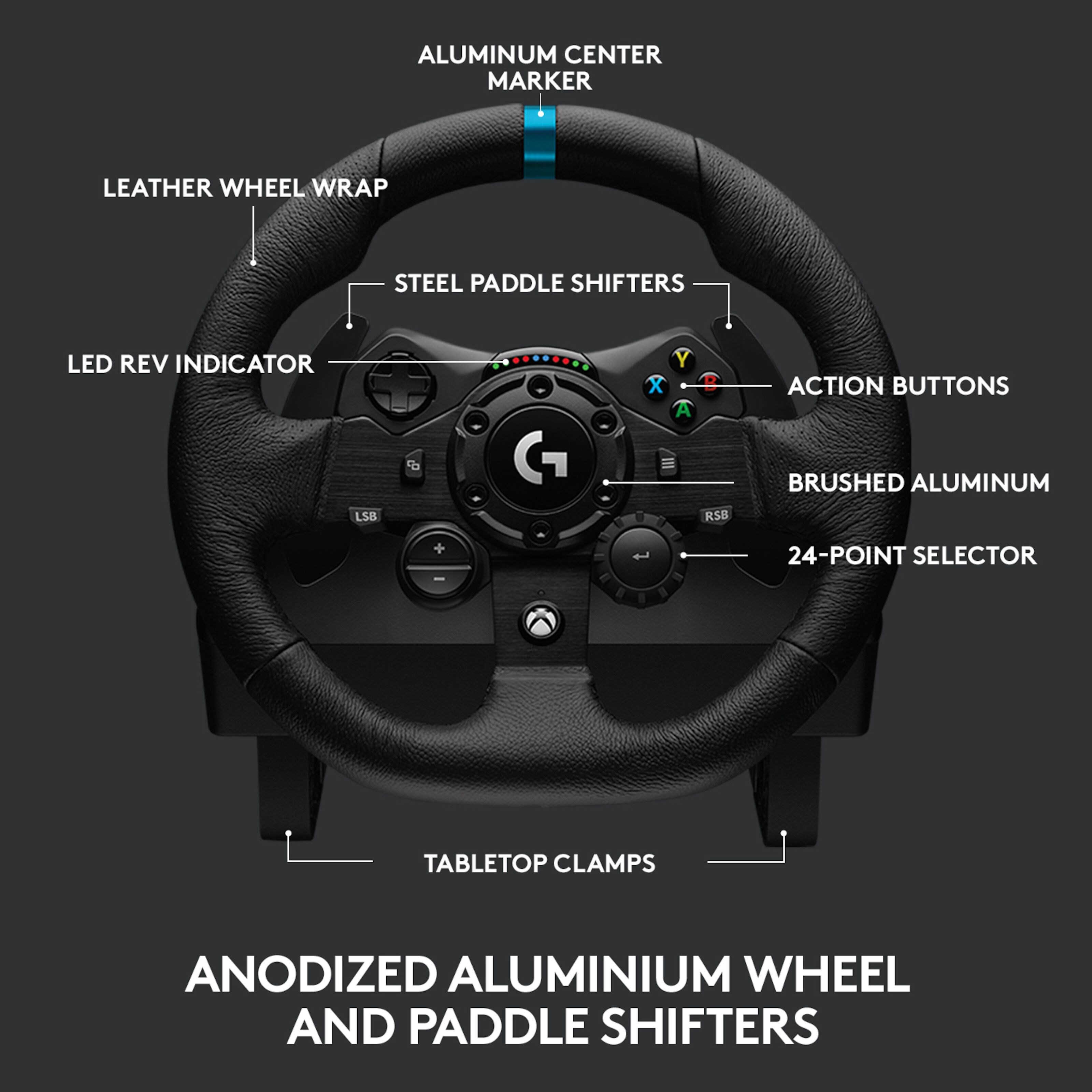 Logitech G 923 Driving Force Ratt til Xbox og PC