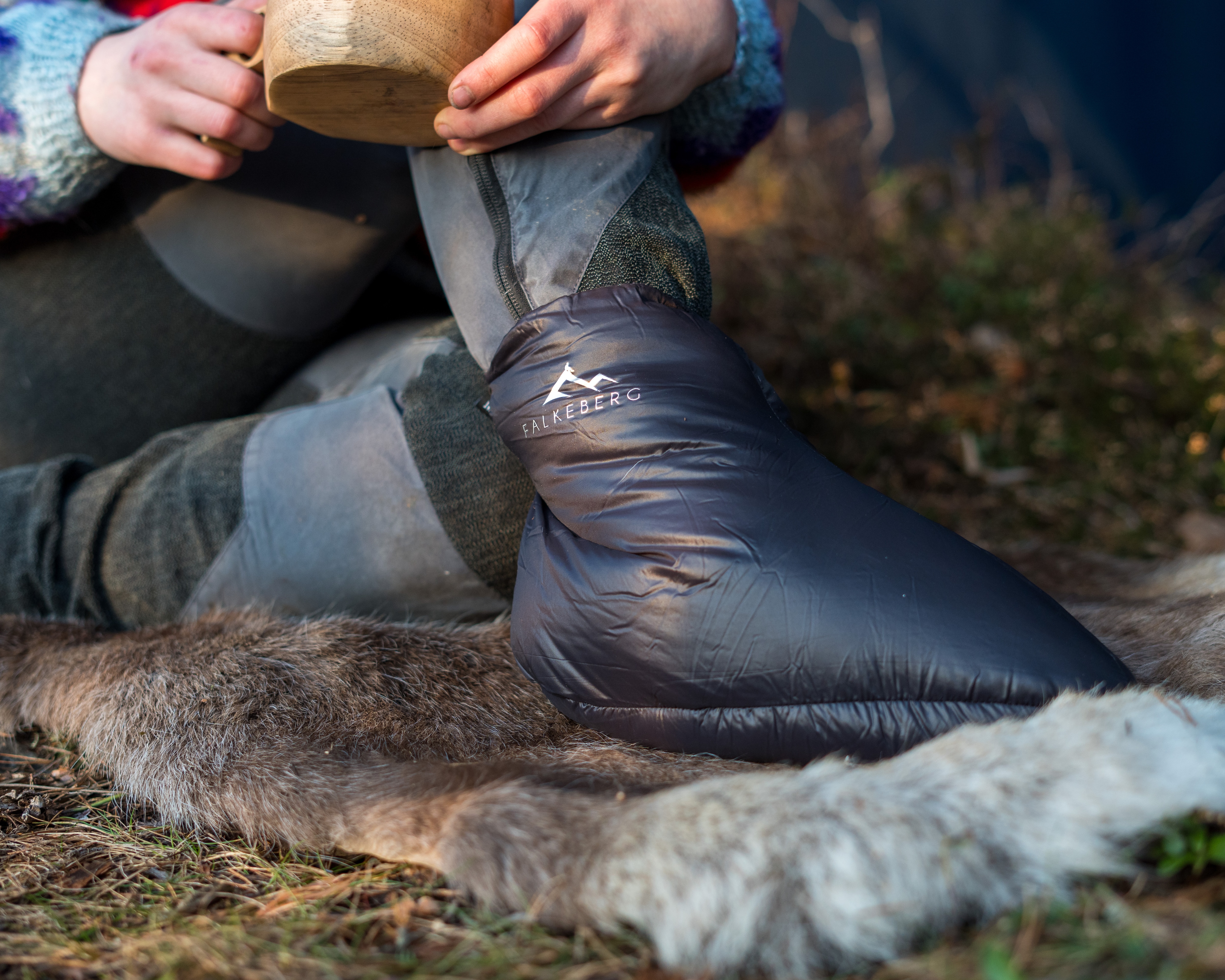 Kjøp Falkeberg Down Socks fra Hekta På Tur