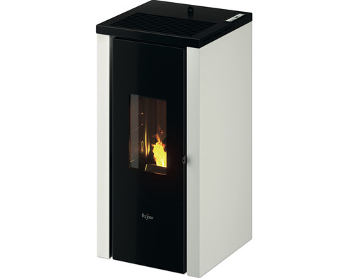 Pegaso Vera pelletkachel, staal, wit, 7 kW