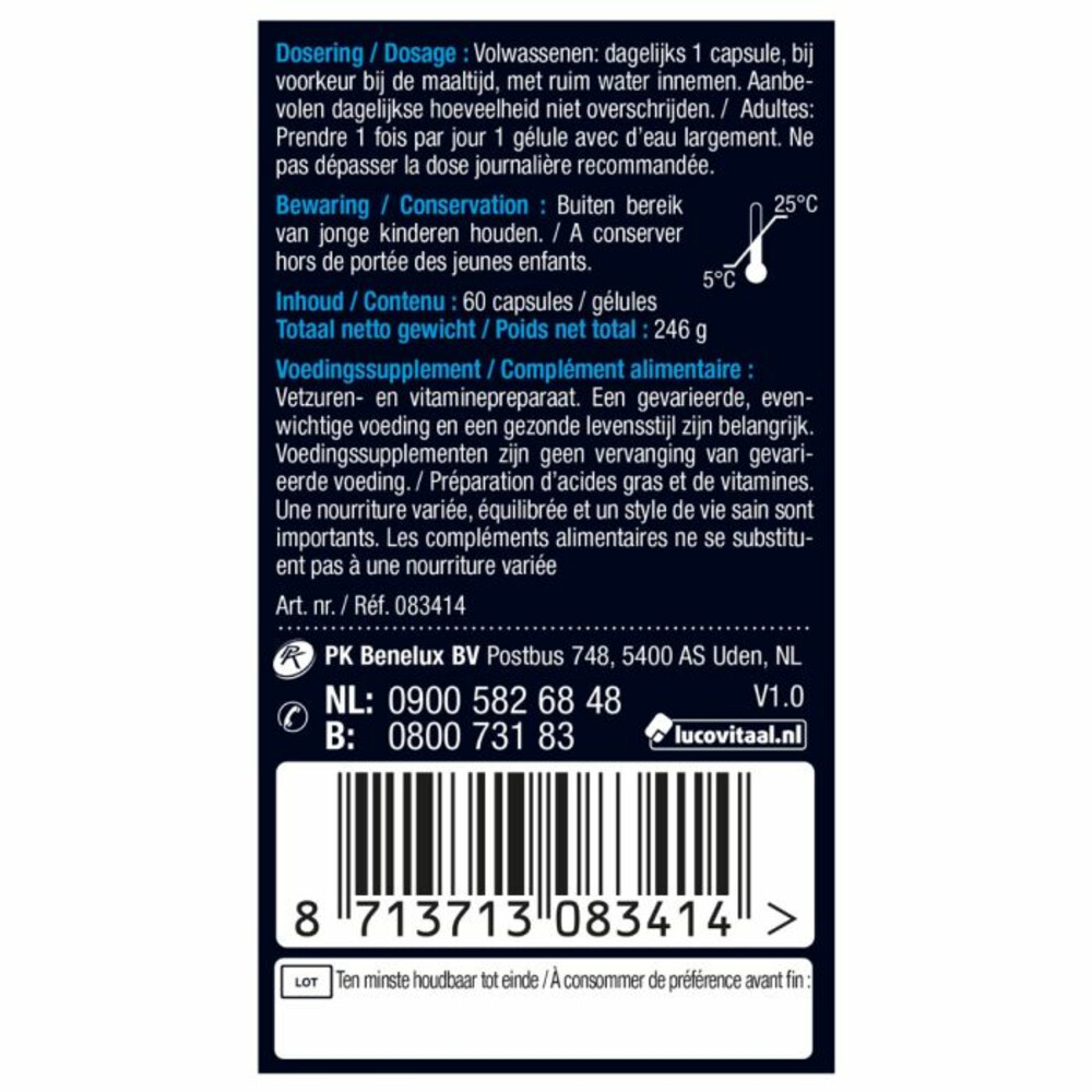Lucovitaal IJslandse Levertraan 60 capsules