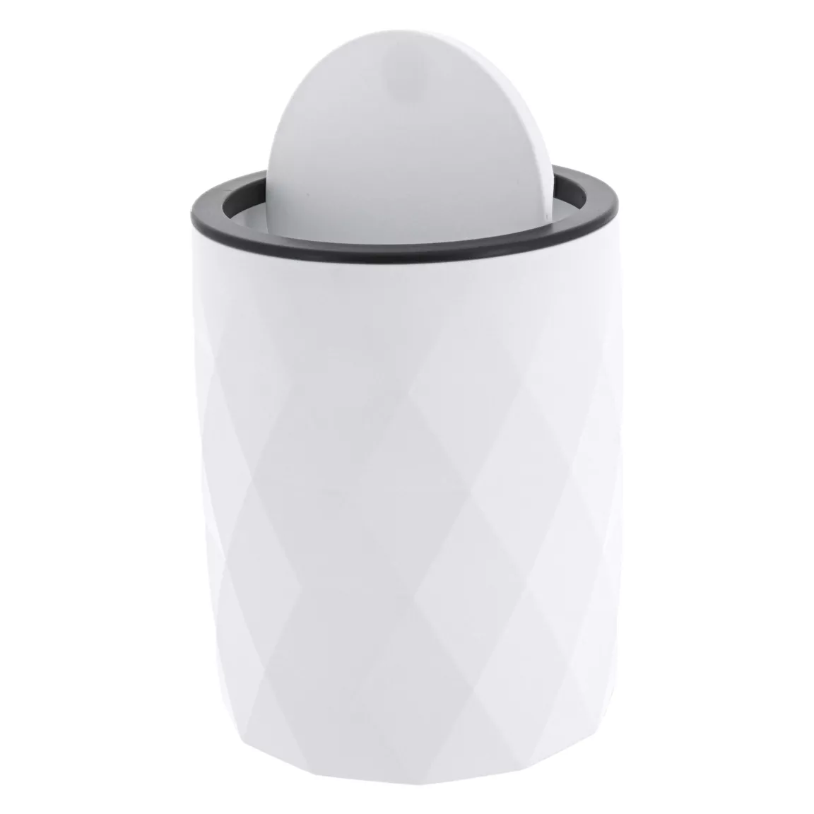 Poubelle salle de bain 6L Rubby Blanc