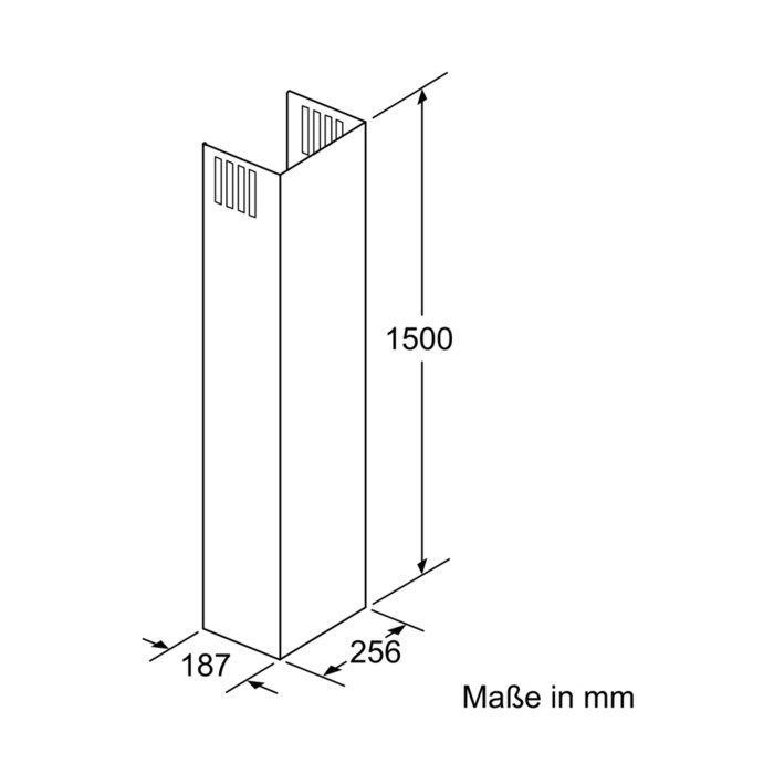 Siemens Kaminverlängerung 1500mm LZ10AXL50