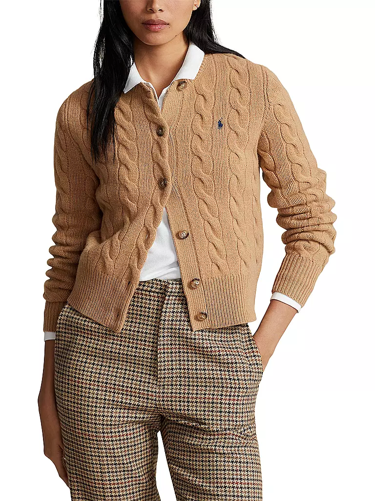 POLO RALPH LAUREN Cardigan Slim Fit camel