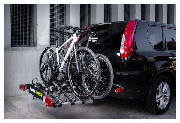 Porte-Vélos sur Boule D'Attelage Buzz Rack Eazzy 4 - 13 broches - 4 vélos Noir