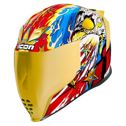 Casque Icon AIRFLITE FREEDOM SPITTER - Bleu / Rouge