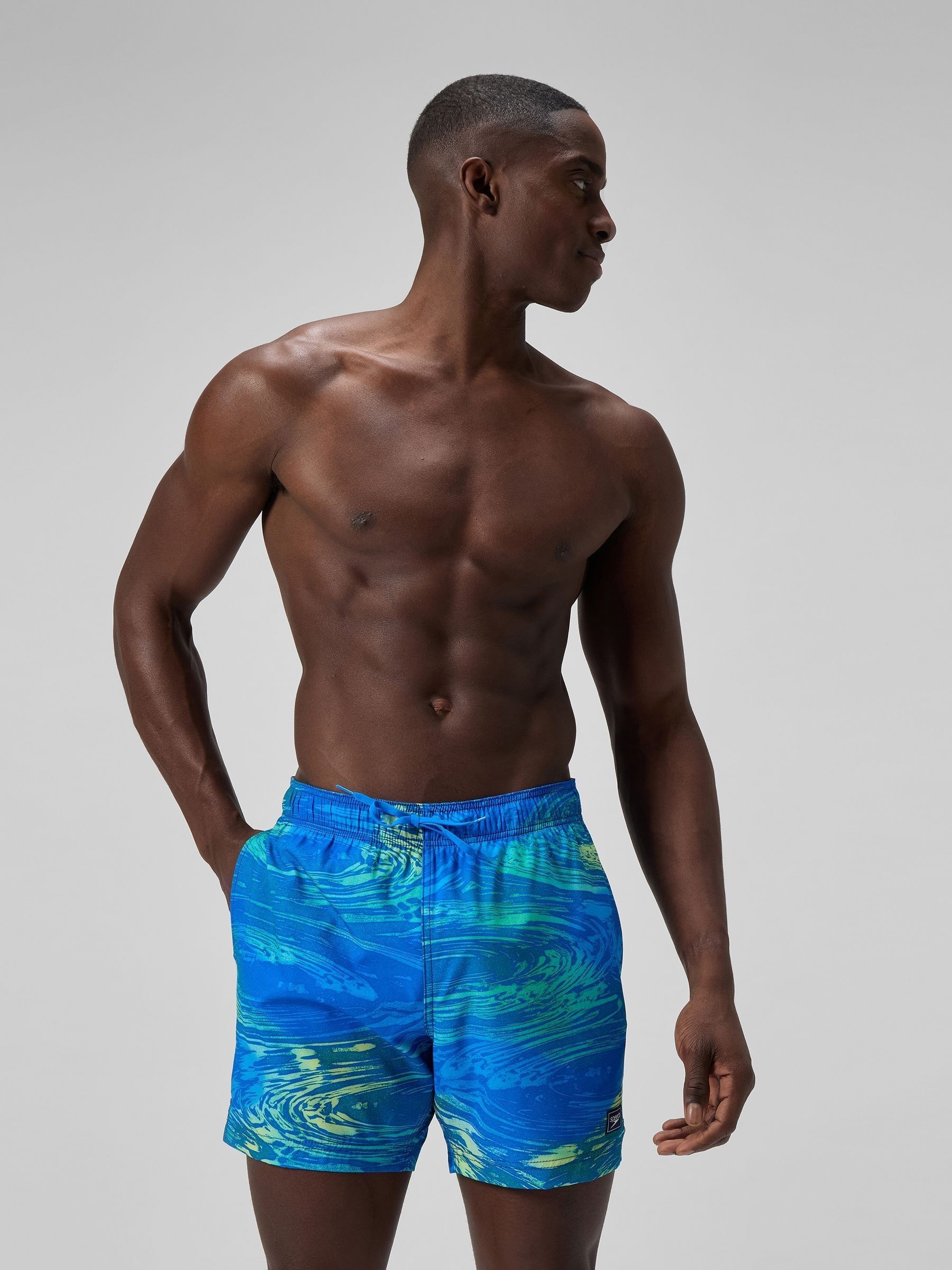 Groen - Speedo print Redondo Edge volleyshorts met print 16