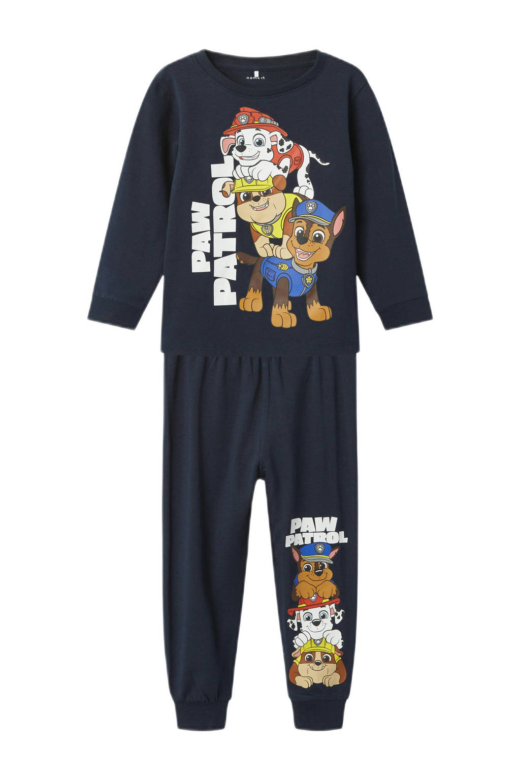 NAME IT Paw Patrol pyjama met printopdruk donkerblauw
