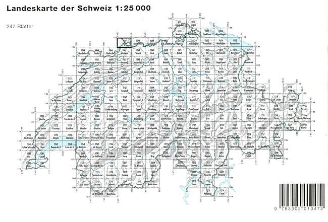 BUNDESAMT - 1047 BASEL ECHELLE 1 25 000