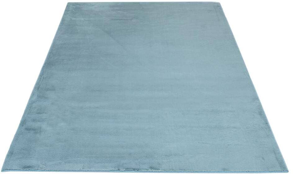 Carpet City Hochflor-Teppich »TOPIA 400« rechteckig 21 mm Höhe Kunstfell-Teppich mit Kaninchenfell-Optik, Haptik, Schlafzimmer