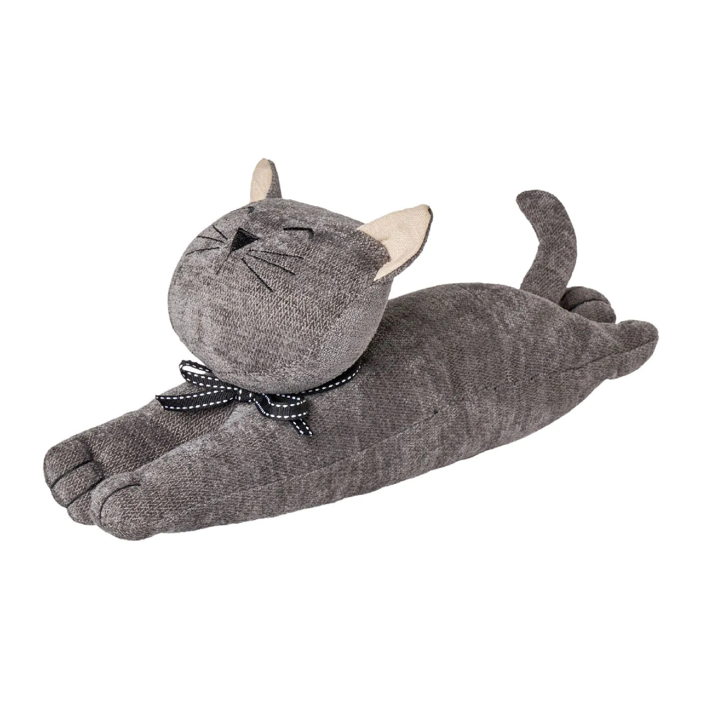 Türstopper Katze, liegend/dunkelgrau