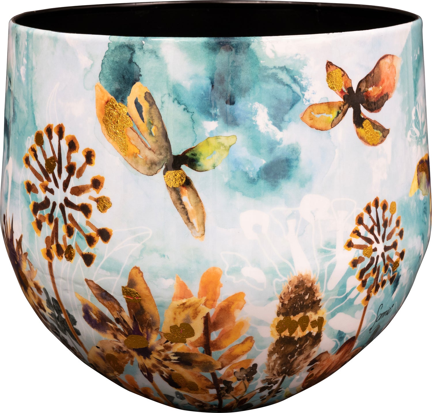 TS bloempot Fresia multi D 33 H 28 cm