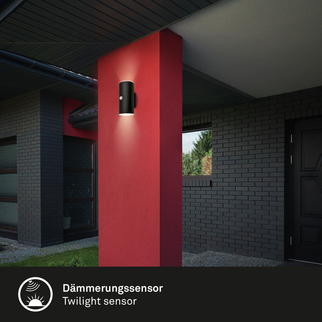 Briloner Akku-Außenwandleuchte