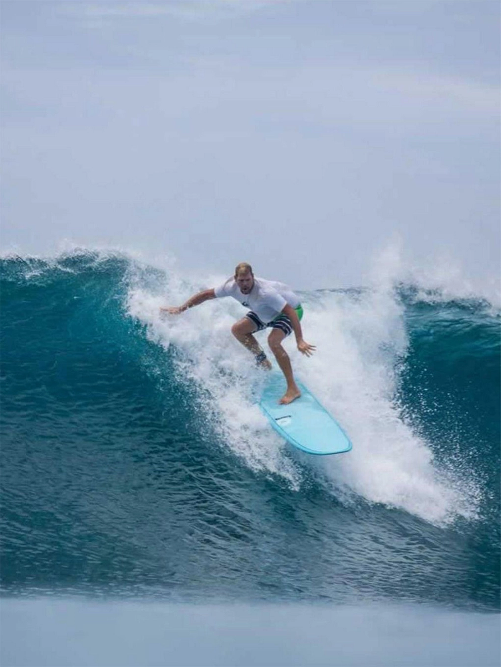 Torq Epoxy Longboard Pinlines 9'0 Surfboard pinlines