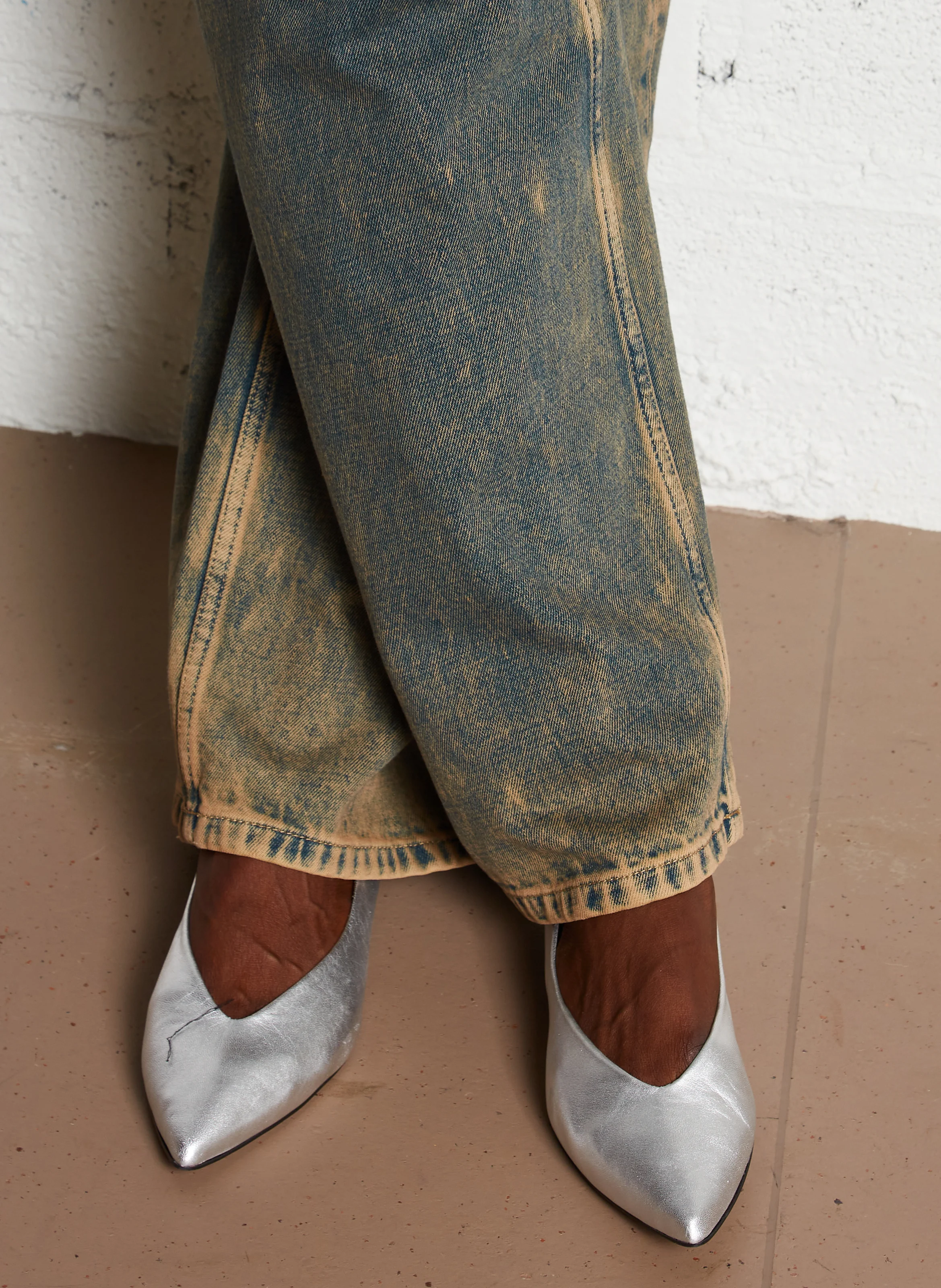 ROMY - Ballerines en cuir | Argent