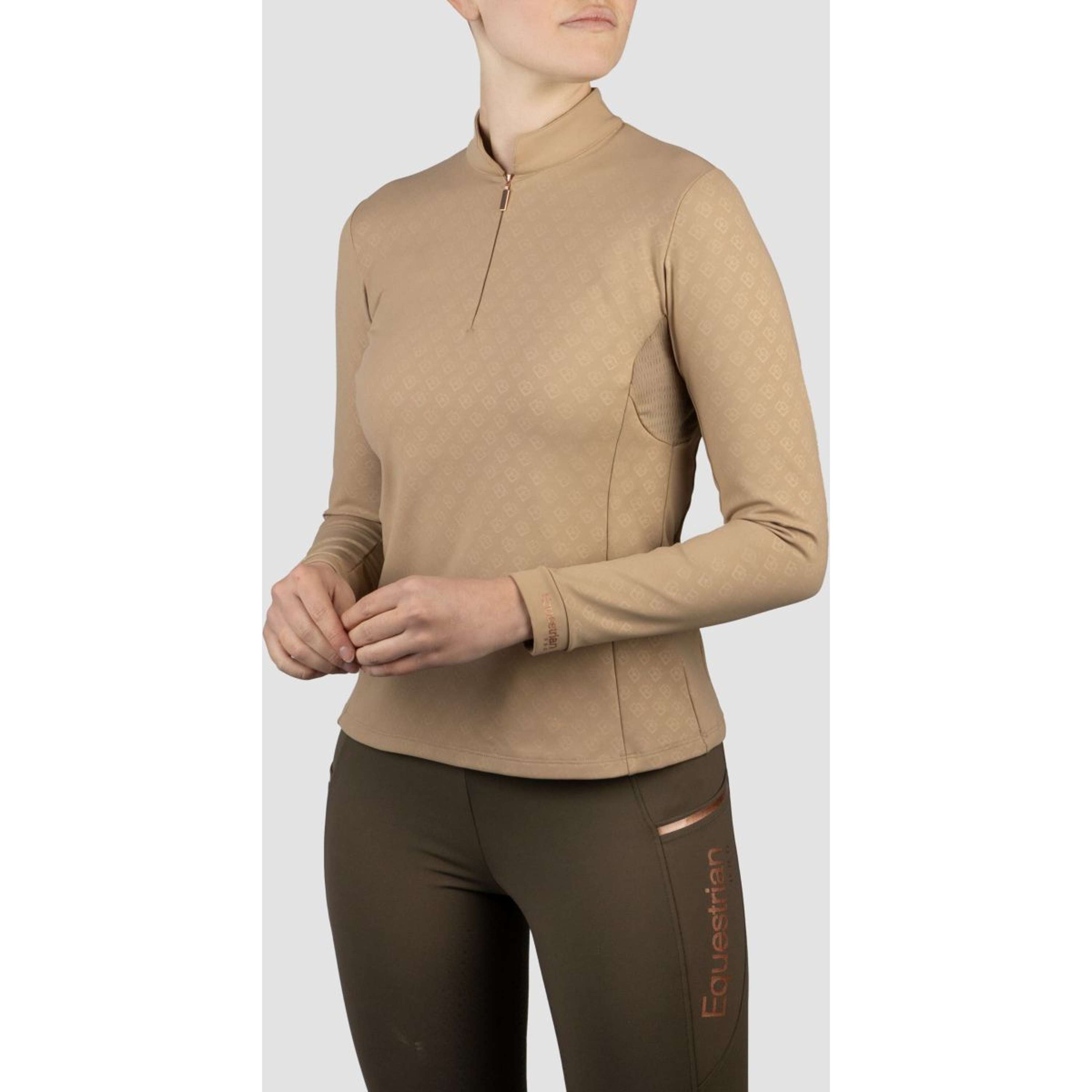 HORKA Shirt Emily Lange Mouwen Mokka