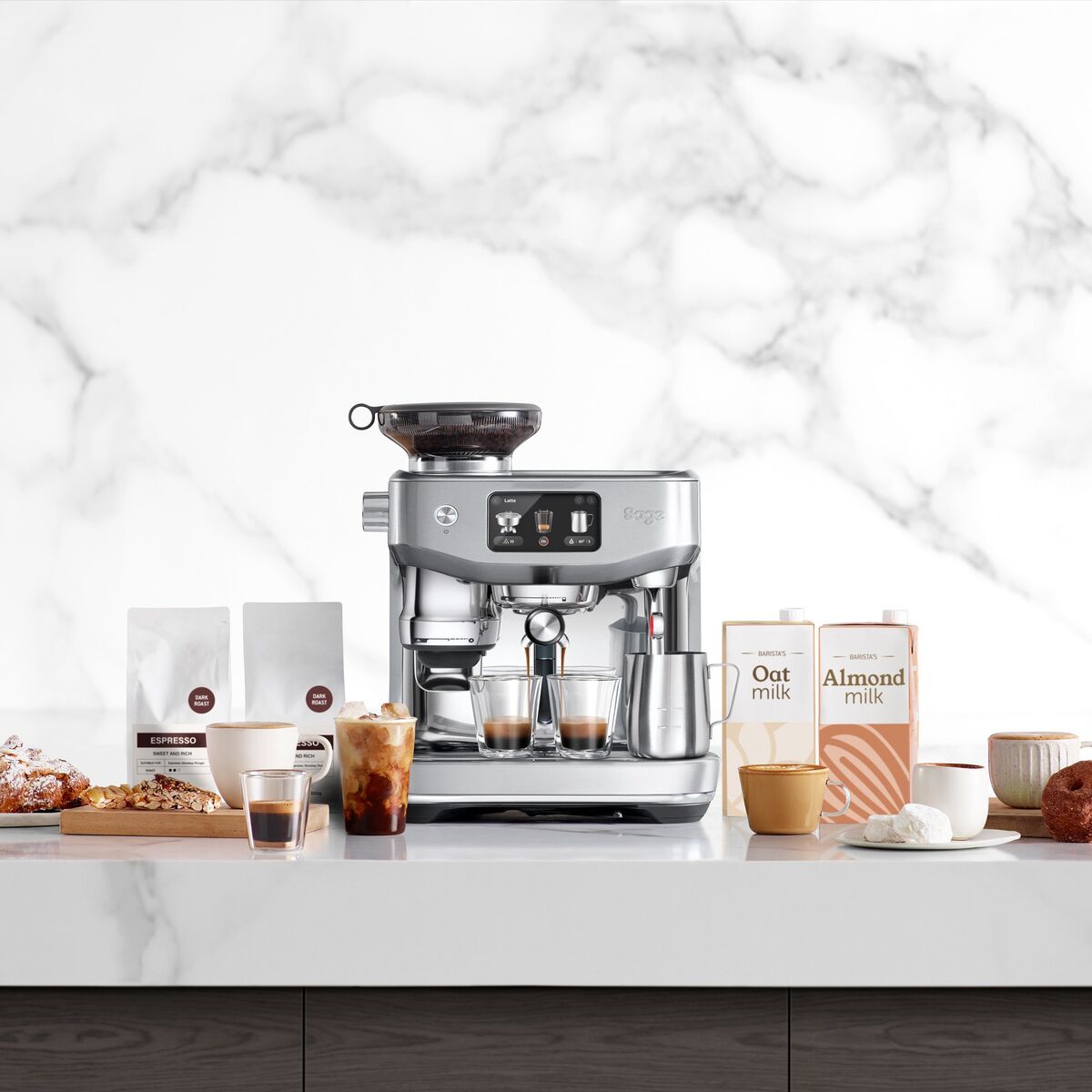 The Oracle Jet espressomaskin, brushed silver
