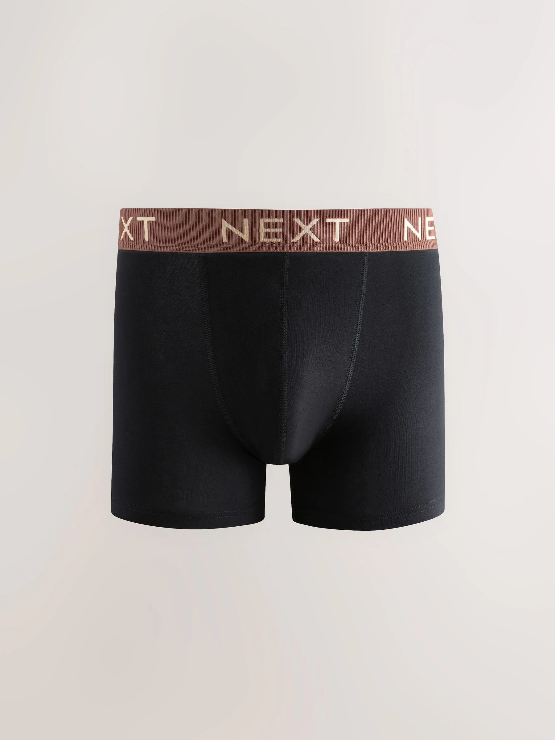 Zwarte tailleband met pastelkleurige textuur - Katoenrijke trunk boxershorts verpakking van 10