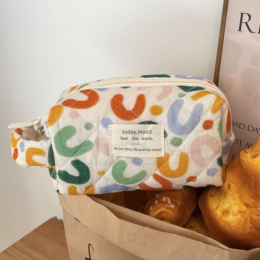 ZenlyHabit - Stoffen make-uptas / clutch / etui met print