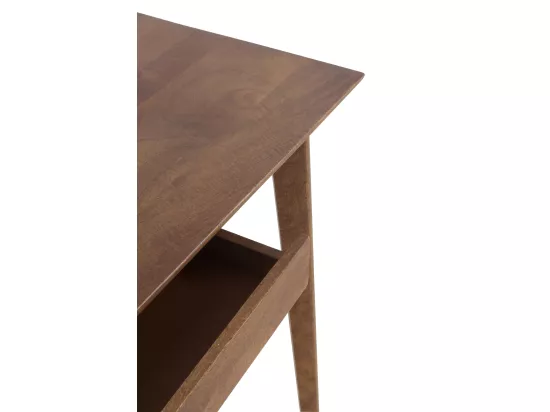 Console avec un tiroir en bois d'acacia massif