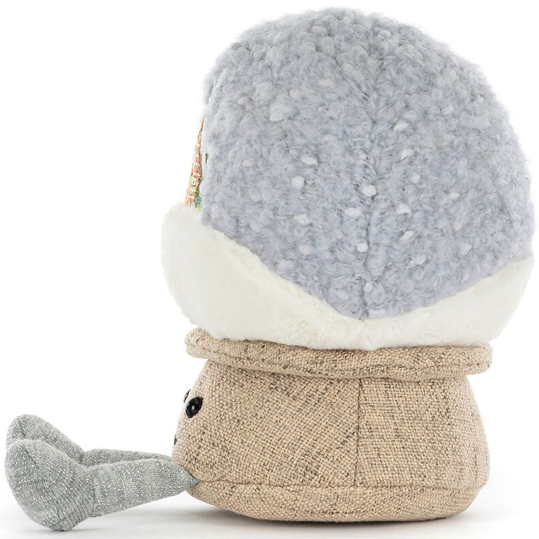jellycat amuseables knuffelsneeuwbol - 20 cm