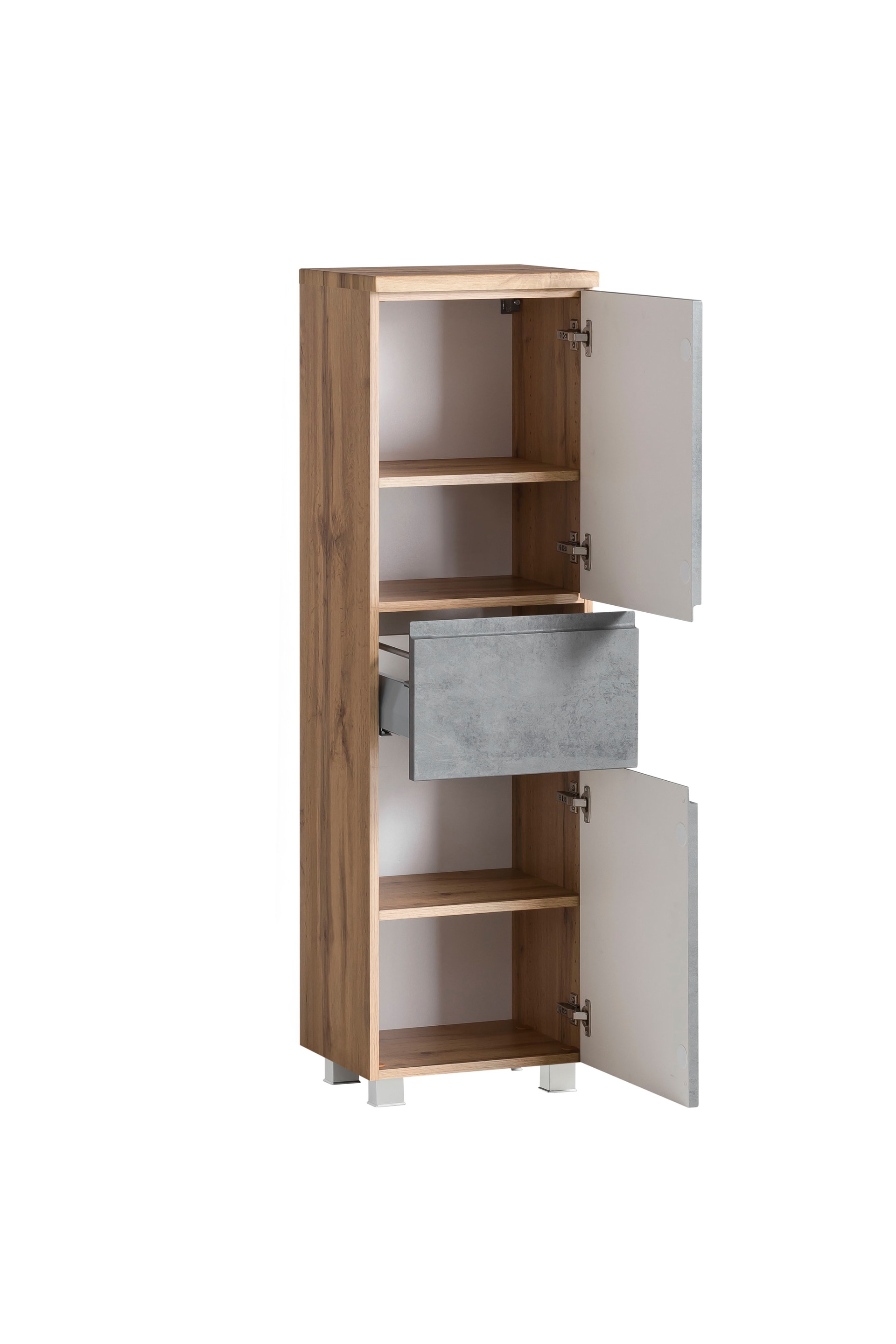 Bad-Midischrank GENT hellgrau/braun 40cm