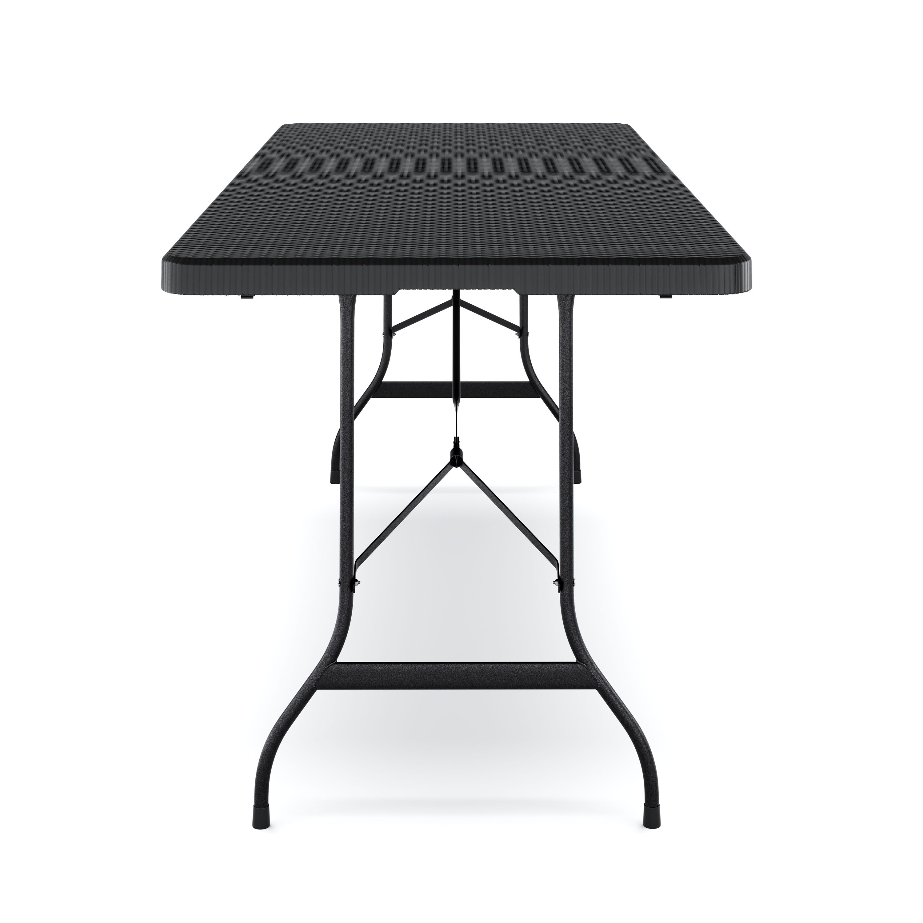Campingtisch klappbar 180 x 75 cm Rattanoptik