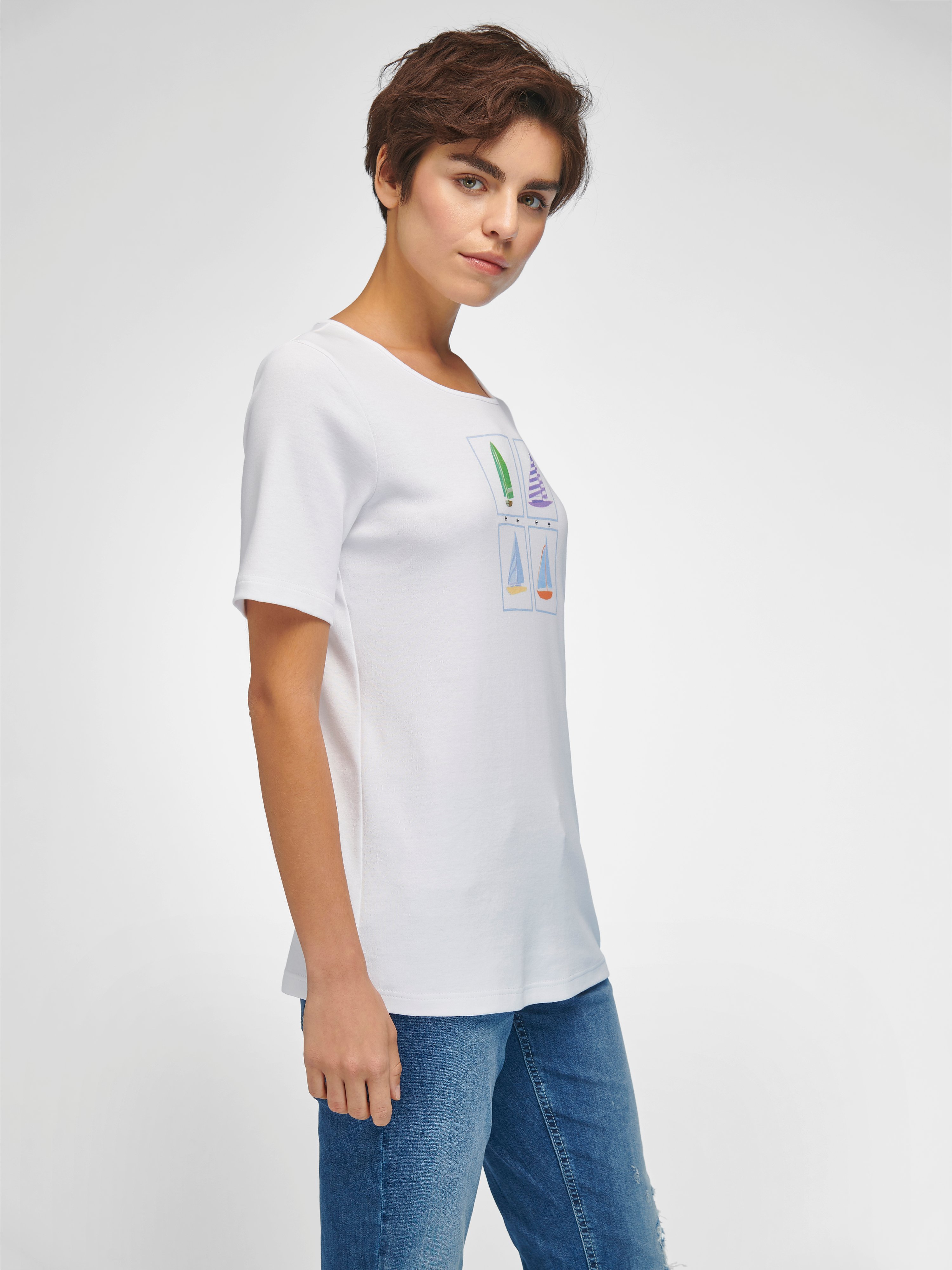 Rundhals-Shirt