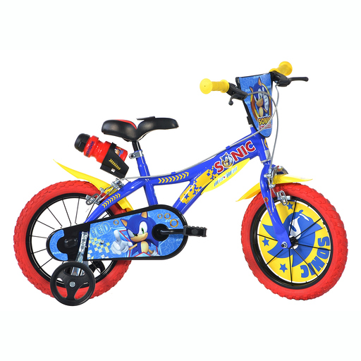 Bicicleta infantil Sonic Blue de 14 polegadas, para crianças de 4 a 6 anos.