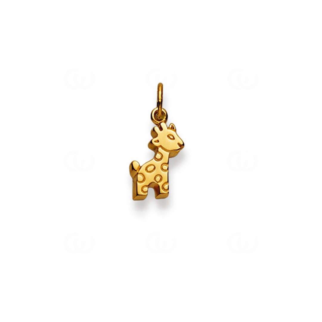 Anhänger 750/18 K Gelbgold Giraffe