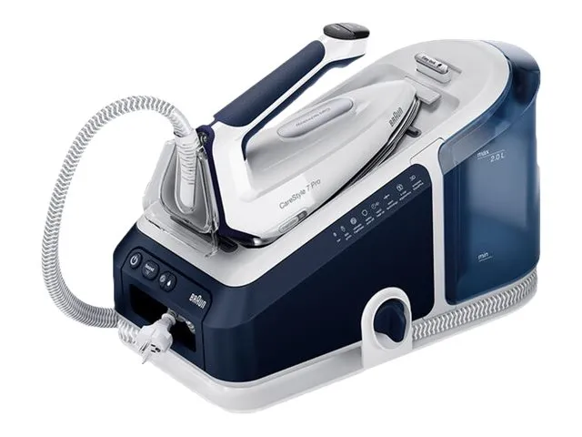 Braun CareStyle 7 Pro IS 7282 BL - Dampstrygejern med automatisk afbrydelse - såleplade: EloxalPlus FreeGlide 3D - 2700 W - blå