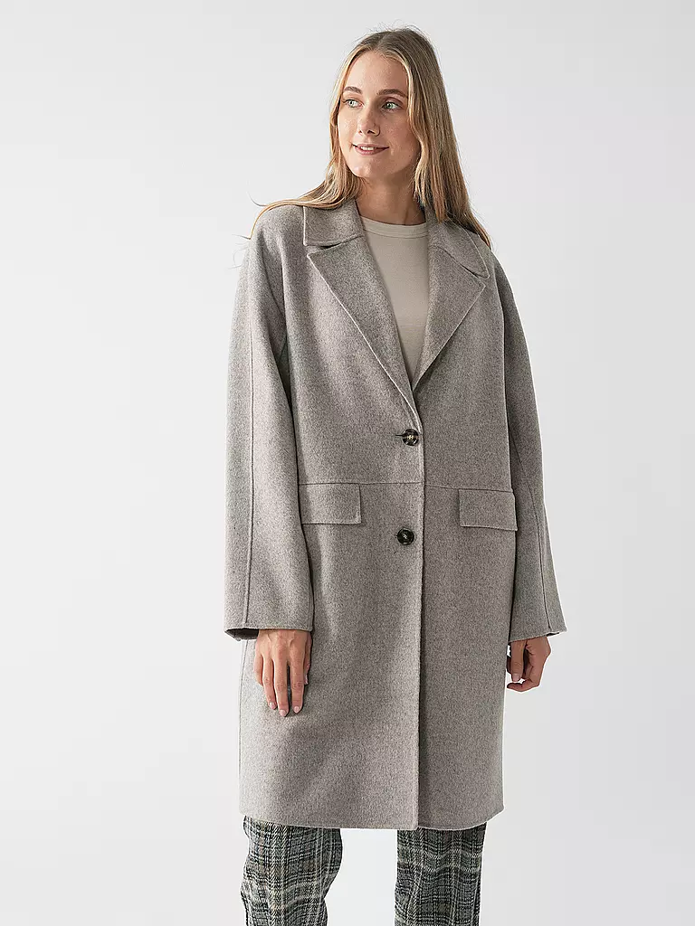 BOSS Wollmantel beige