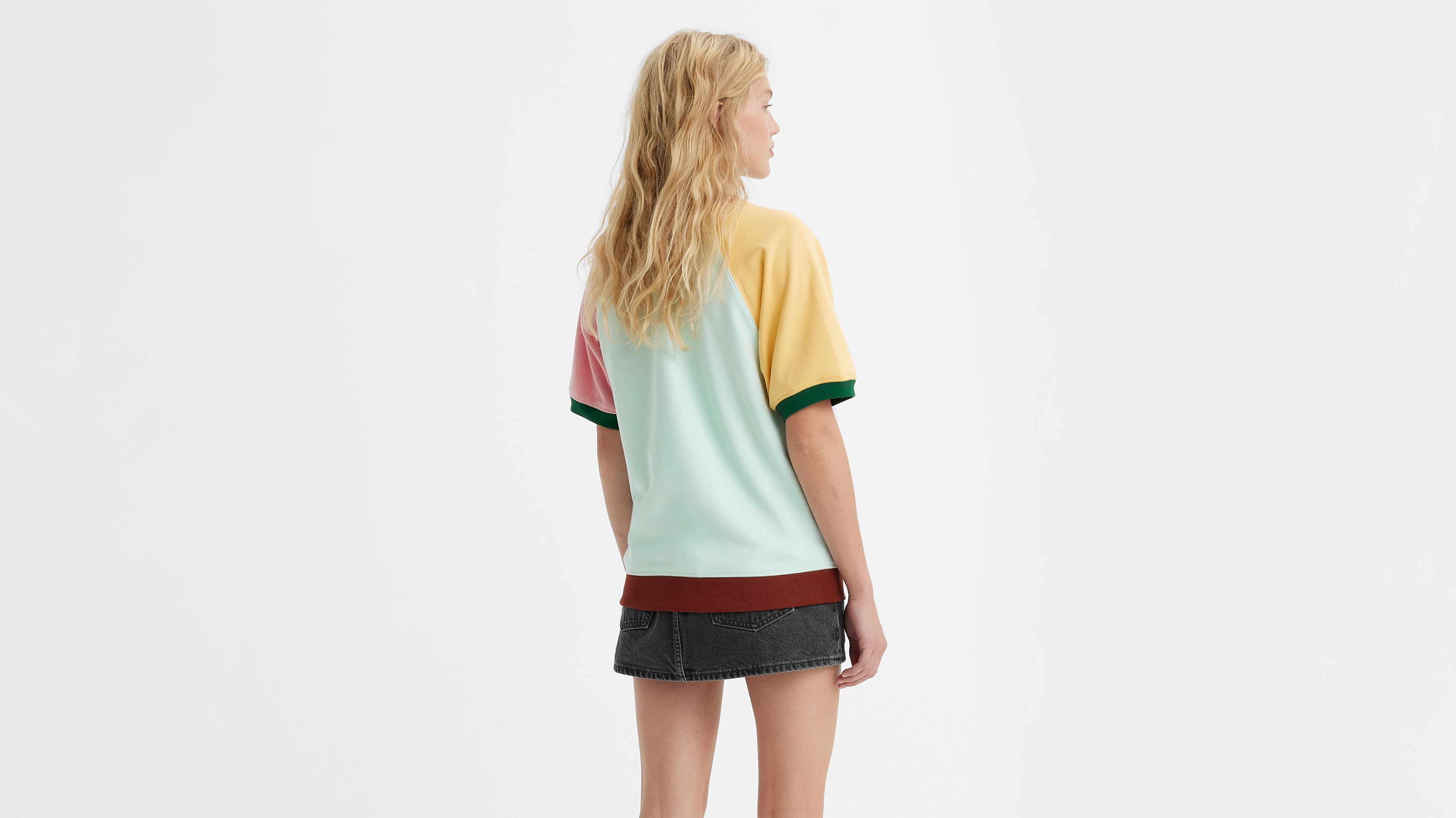 Sweat-shirt graphique manche courte - CountryClubTableTennisPastelBlue/QuartzPink/Flax - Multicolore