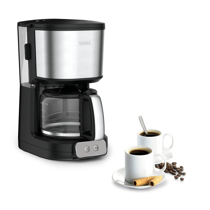 Tefal element noir inox 15 tasses