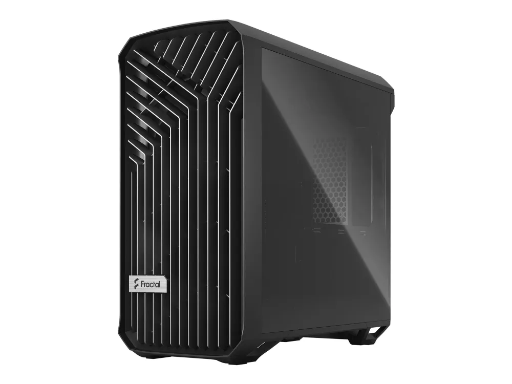 Fractal Design Torrent Compact - Tower - udvidet ATX - ingen strømforsyning (ATX) - sort TG mørk tone - USB/Lyd