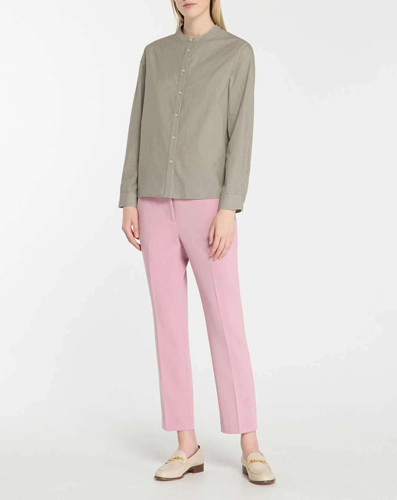 Jodhpur Chemise Bis rayée kaki