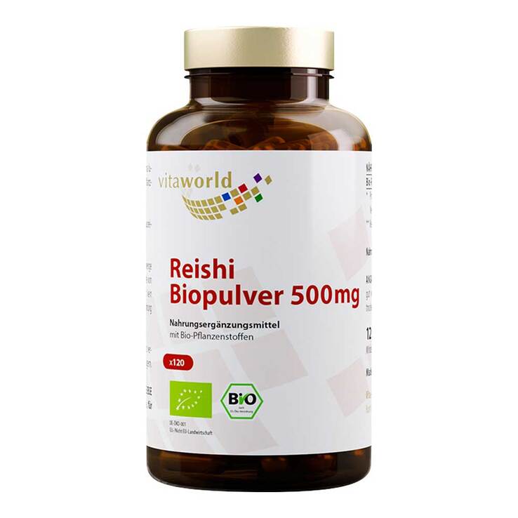 Reishi Biopulver 500 mg Kapseln, 120 St