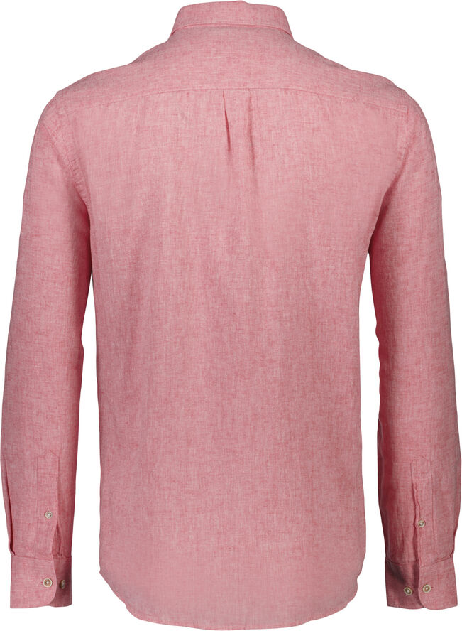 Lindbergh Cotton/linen shirt L/S Pink