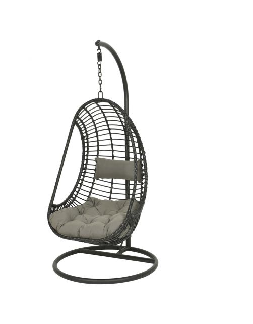Decoris Hangstoel Riga In Standaard - Tuinmeubelen - ø95x195 cm Grijs