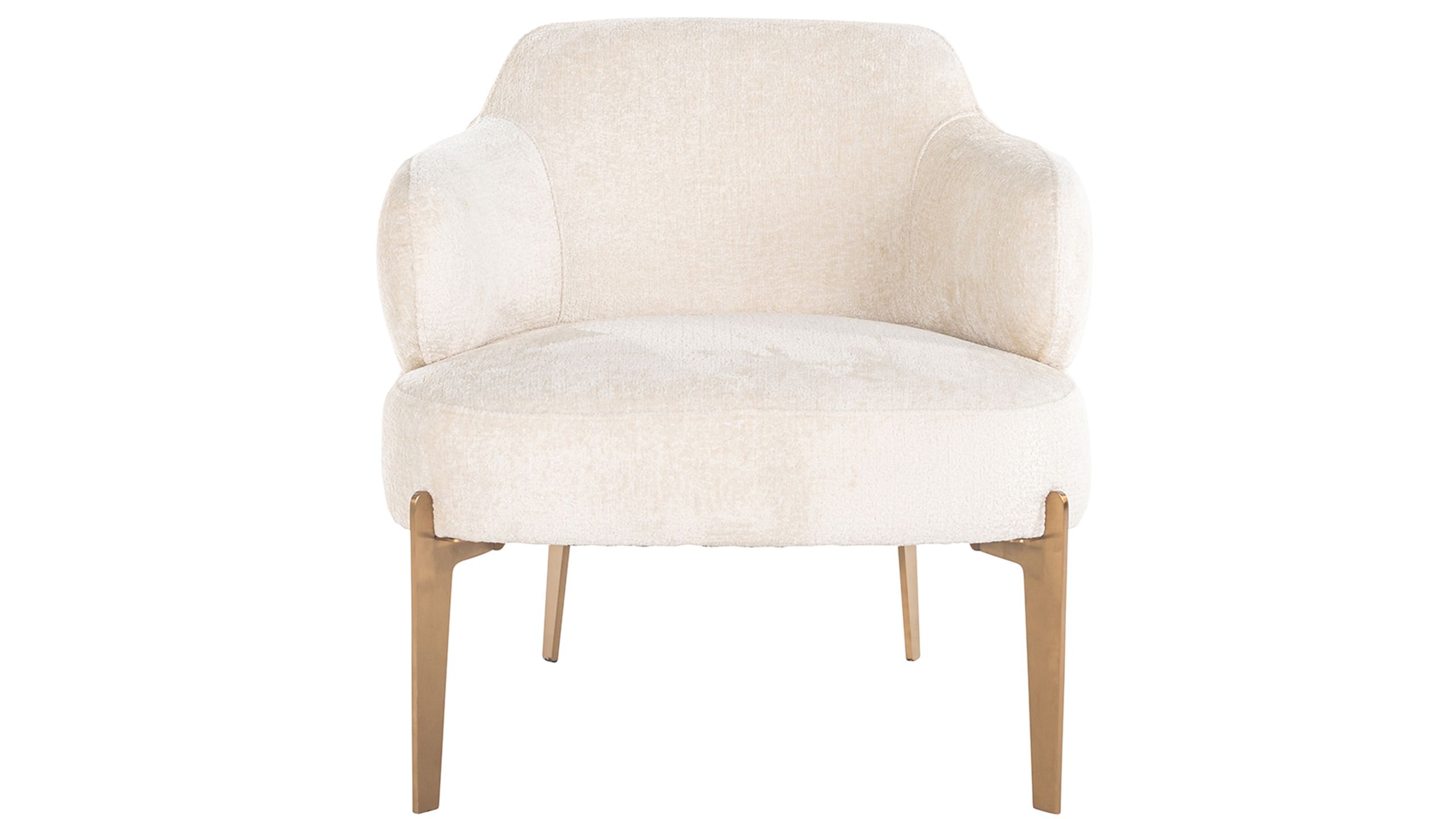 Fauteuil 211058 White Chenille Venus B74 x D81 x H75 cm