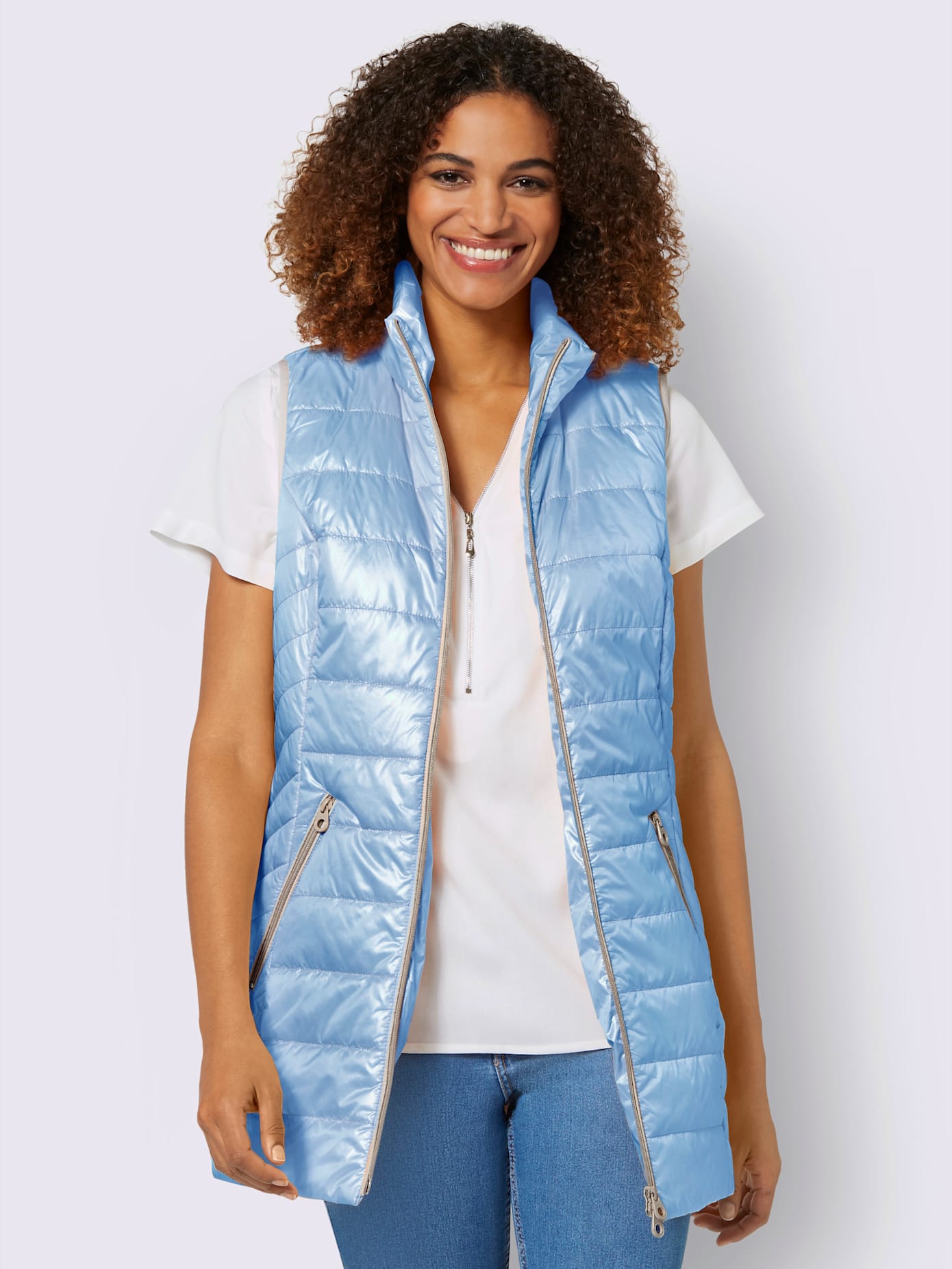 Gilet long 1 poche intérieure
