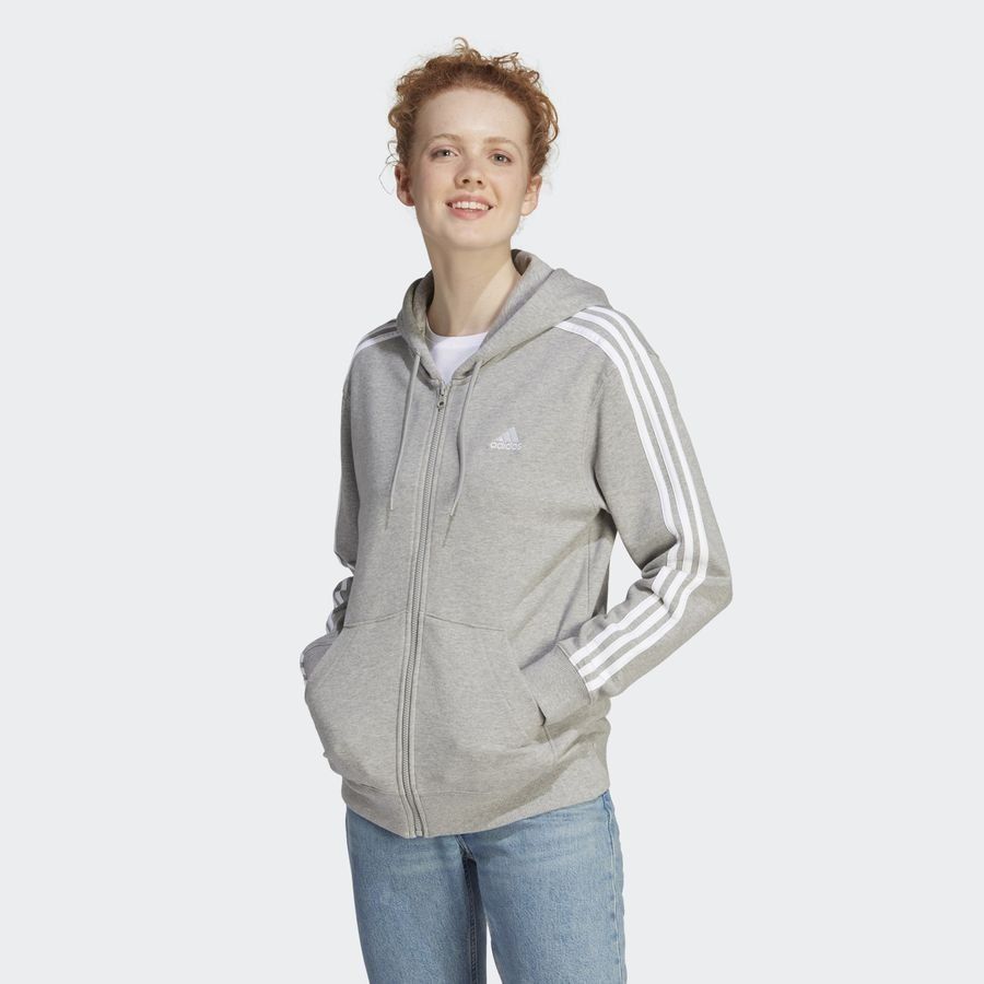 adidas Sweat à Capuche Essentials Pack de 3 Full Zip - Gris Femme