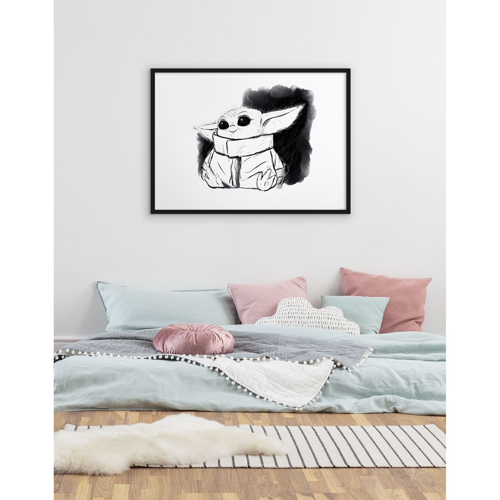 Wandbild MANDALORIAN THE CHILD SWEET - 70x50 cm