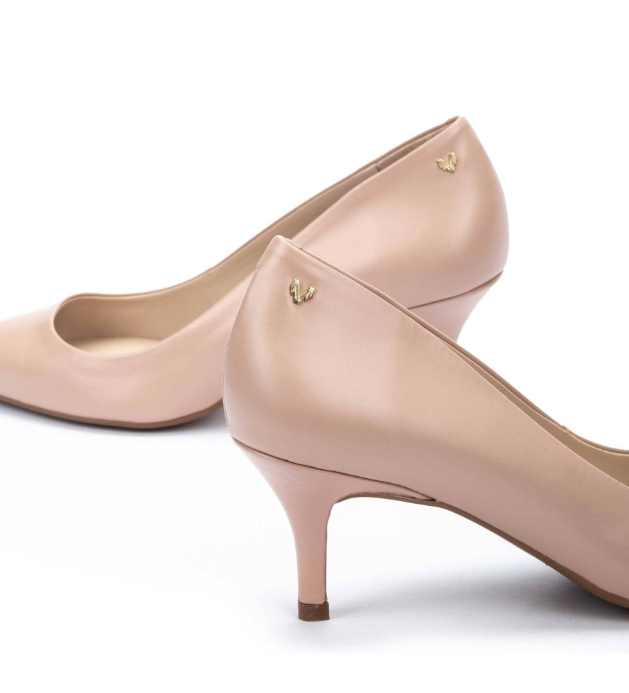 Sapatos Martinelli Fontaine em couro nude - Altura do salto: 6,5 cm -