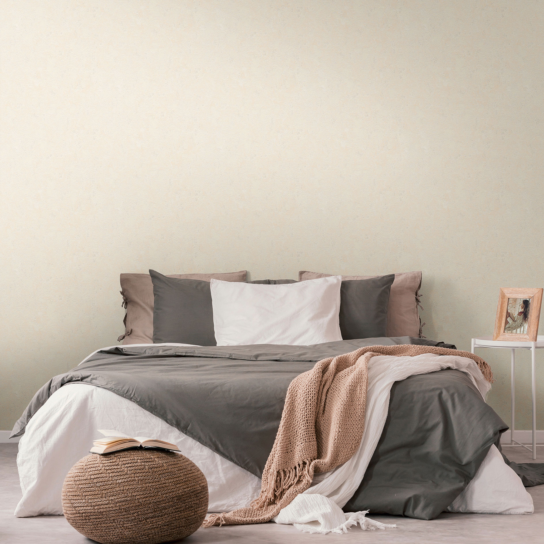 A.S. Creation Vliestapete - beige - Putzoptik - 10 Meter