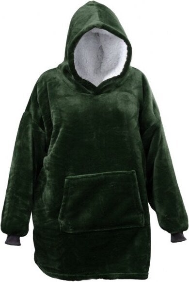 Unique Living hoodie Emma donkergroen onesize